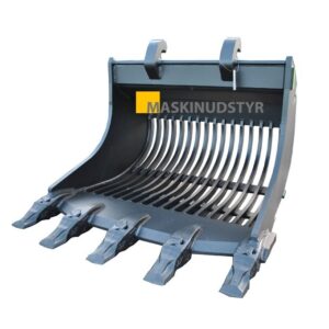 1500mm Tremmeskovl med hurtigskift og med tænder passer til maskiner mellem 30 og 50 tons