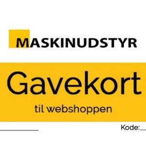 Gavekort til maskinudstyr.dk